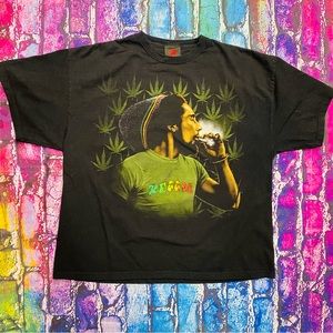 Bob Marley - Herb - Vintage licensed 2007 OG T-shirt -2XL ZION